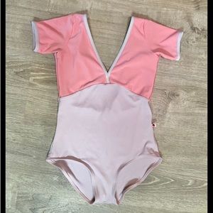 Yumiko Leotard - Antique Rose and Rose Alicia, fits like Women’s Size M